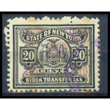 Used Revenue 20c N.Y. Stock Transfer Fine Just Clears WA2778