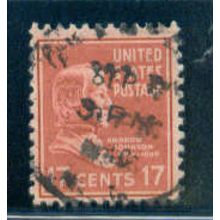 Used 822 17c Andrew Johnson Fine C0594