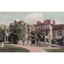 York Ancient Palace Of Stuart Kings Antique Old Postcard