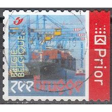 Belgique 2007 Michel 3716IIBD O Cote (2008) 1.60 € Navire Conteneur Cachet rond