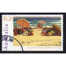 Australia 1996 Australia Day - Beach Umbrellas, Vida Lahey $1.20 Used