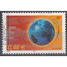 France 2002 Michel 3670IY O Cote (2008) 1.00 € Le Monde en réseau Cachet rond