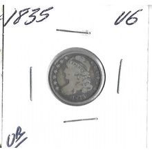 1835 US Bust Dime VG Grey Sheet $44.00