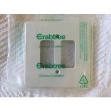 Crabtree Rocker Grid 4g Gang Flush Moulded Plate White Module 5574