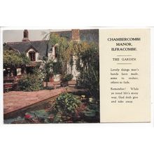 The Garden Chambercombe Manor Ilfracombe Devon 1967 Postcard