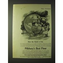 1900 Pillsbury's Best Flour Ad - How the world is fed