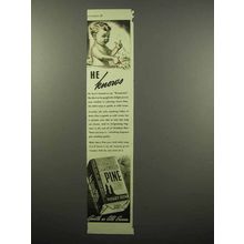 1940 Sierra Pine Soap Ad - He Knows