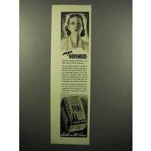 1940 Sierra Pine Soap Ad - Says November