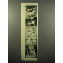 1940 Sierra Pine Soap Ad - From the Forest - Watching Sunset