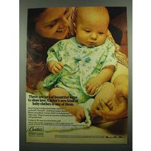 1974 Carters Scampering Animals Print Outfit Ad