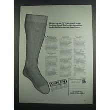 1984 Lands' End Socks Ad - Too Much To Pay