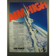 1988 U.S. Air Force Ad - Aim High The Potential Is Boundless