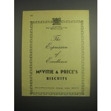 1948 McVitie & Price Biscuits Ad - The expression of excellence