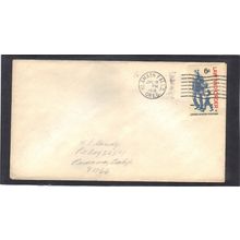 Cover 1343 6c Law and Order (No Cachet-Label/A) CV41571