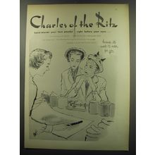 1949 Charles of the Ritz Face Powder Ad - Charles of the Ritz hand-blends