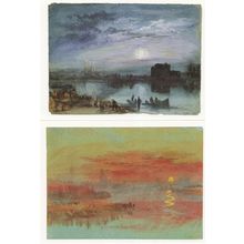 JMW Turner Scarlet Sunset St Denis 2x Turner Tate Gallery Painting Postcard s