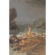 Goya The Shipwreck Disaster Royal Academy Of Arts Painting Postcard