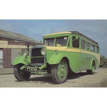 1927 Leyland Lioness Bus Coach Charabanc Thurgood Body Postcard