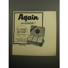 1957 St. Johns Bay Soap Advertisement - Again available