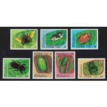 Caribic Beetles 7v 1988 MNH SG#3347-3353