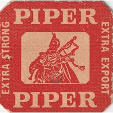BEER MAT - UNITED CALEDONIAN BREWERIES - PIPER EXTRA EXPORT - (Cat 007) - (1963)