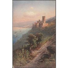 Schloß Stolzenfels am Rhein, Koblenz, c.1910 - Hoursch & Bechstedt AK