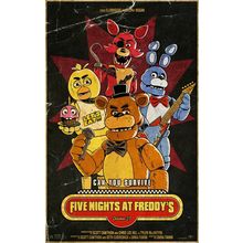 Five Nights at Freddy_s (2023)_12 Movie Film Poster Canvas iconic design
