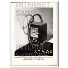 ATMOS 1931 Jaeger LeCoultre French eternity perpetual clock vintage ad