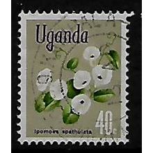 UGANDA 1969 FLOWES 40c IPOMOEA SPATHULATA SG 136 FINE USED#2