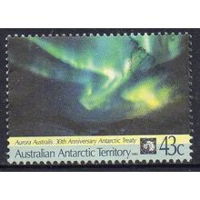 AAT 1991 30th Anniversary of Antarctic Treaty - Aurora Australis 43c Used