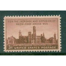 943 3c Smithsonian Fine MNH Plt/4 UL 23474 MA1038