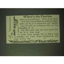 1900 Pearline Detergent Ad - Where's the Pearline
