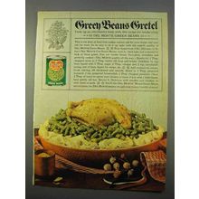 1963 Del Monte Green Beans Ad - Green Beans Gretel