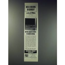1963 Georgia Power Company Ad - Need a building in Georgia?