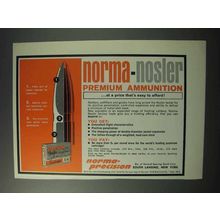 1965 Norma-Nosler Premium Ammunition Ad - Afford