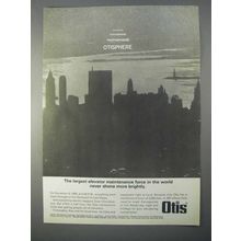1966 Otis Elevator Ad - Largest Maintenance Force