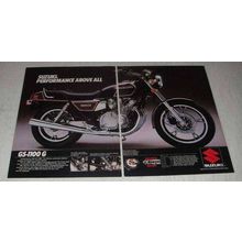 1982 Suzuki GS-1100G Motorcycle Ad - Performance