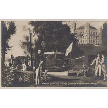 Erste Landing Konig Ludwig German Ship Painting Old Postcard