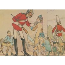 Life Guards 1880 A Divided Duty Shakespeare Military Painting Postcard