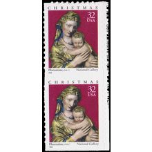 3244 32c Madonna Fine MNH BPS Vert Pair Bot V5039