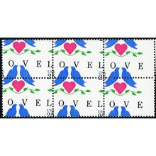 2440, MNH 25¢ LOVE Misperforated Freaky Error Block of Six * Stuart Katz