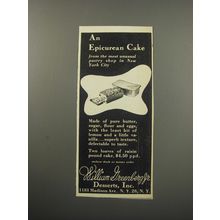 1955 William Greenberg Jr. Desserts Ad - An Epicurean Cake