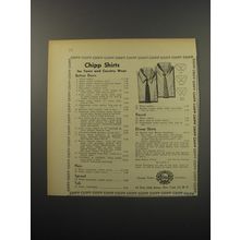 1955 Chipp Shirts Ad - Chipp shirts for Town and Country wear button down