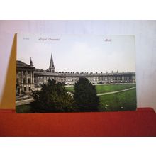 THE ROYAL CRESCENT, BATH. SOMERSET. unused antique postcard #