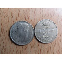 Belgium 1968 1 Frank Belgie (Dutch - Flemish Text) Coin
