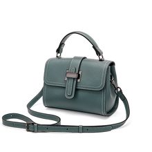 Genuine Leather Women Top-handle Handbags Blue