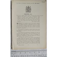 1914 Act of Parliament: improvements Manchester waterworks, trams. drainage elec