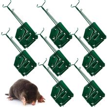 Qualirey 8 Pack Mole Gopher Trap Ground Galvanized and Oil Hardened Steel Animal