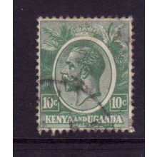 KENYA AND UGANDA 1922 SG79 10c GREEN FINE USED