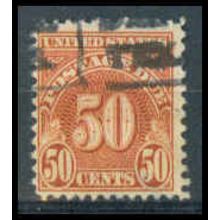 Used J86 50c Postage Due Barely Clears WA1472